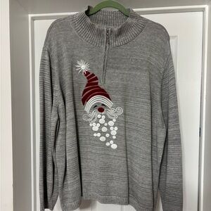 North Style Sweater with Santa face. EUC